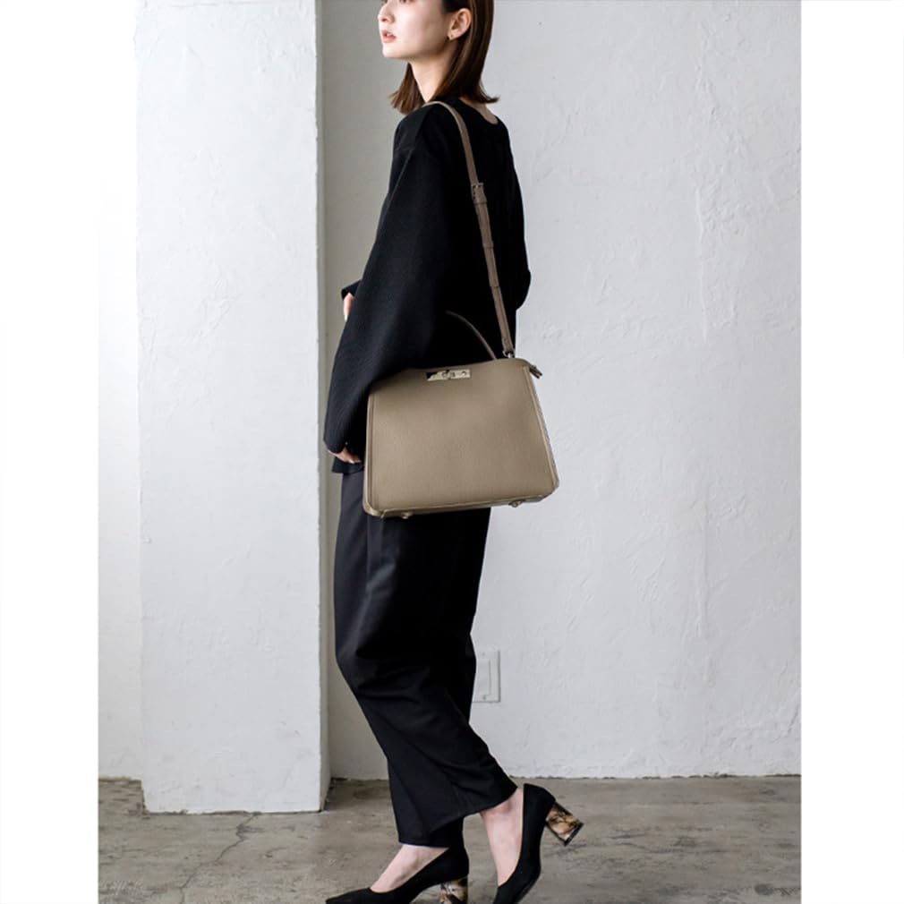 VITAFELICE One-Handle 2-Way Shoulder Bag (M) Women's inb-90028p (Silver Gray Beige)