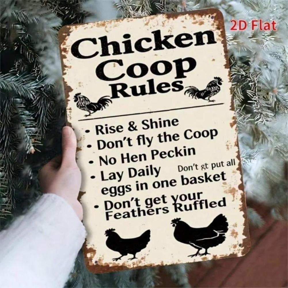 Retro Metal Tin Sign 20x30cm for Home Living Room Balcony Wall Decor