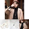 Design Contemporary Korean Tassel Necklace With Geometric Elements For Fashion Womens