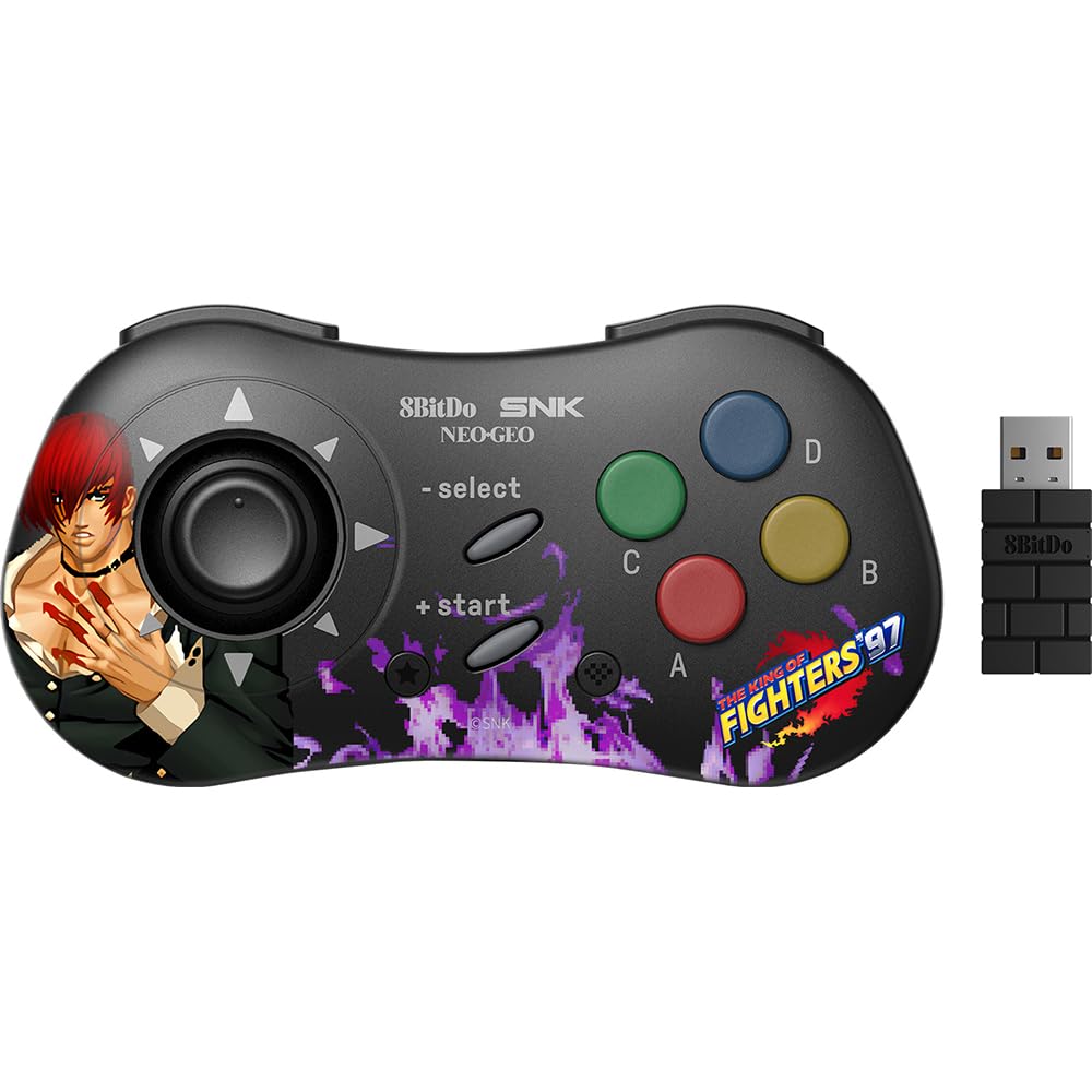 

Geo or 8BitDo NEOGEO Wireless Controller Iori Yagami [Neo Mini/Android (9.0 higher)/PC compatible]