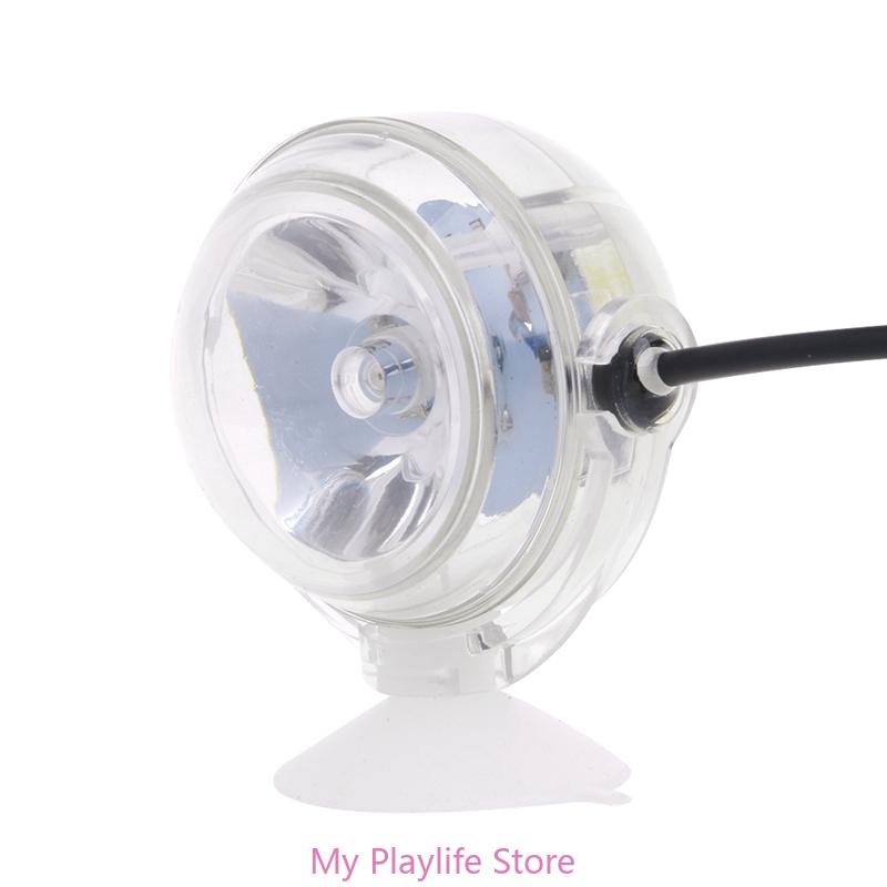 Aquarium LED Light Fish Tank Underwater Lighting Lights Waterproof Spotlight Mini Lamp with Suction Cup