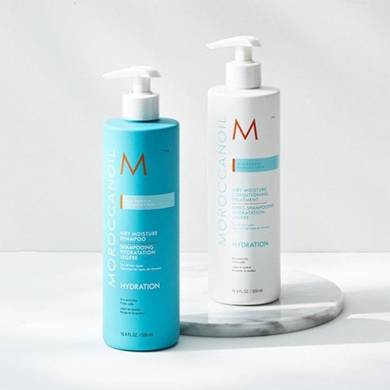 [Moroccan Oil] Airy Moisture Shampoo & Conditioner 500ml x 2 (Choose 1)