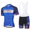 Maillot del Equipo de Ciclismo de Colombia Conjunto de Culotte y Maillot de Verano Transpirable para Ciclismo de Carretera Ropa