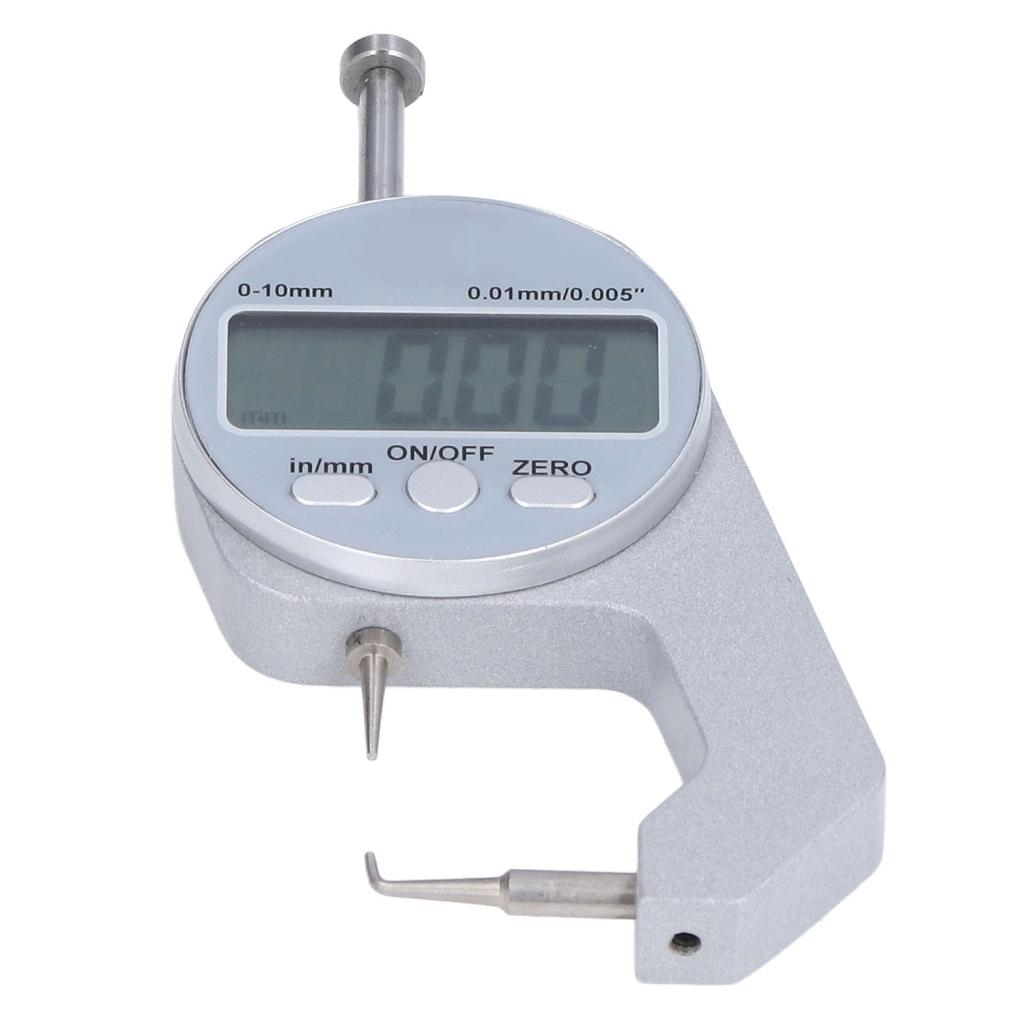 Thickness Gauge 0‑10MM Range LCD Screen Digital Display Curved Tip Mini Thickness Gauge