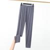 Women's Elastic Waist Leggings Slim Fit Pants High Stretch Solid Rayon Spandex Summer Plus Size Nine Point Casual Bottoms