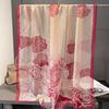 180*135cm Summer Chiffon Silk Scarf Women Outdoor Sunscreen Shawl Soft Bandanna Fashion Luxury Brand Shawl Head long Hijab Wrap