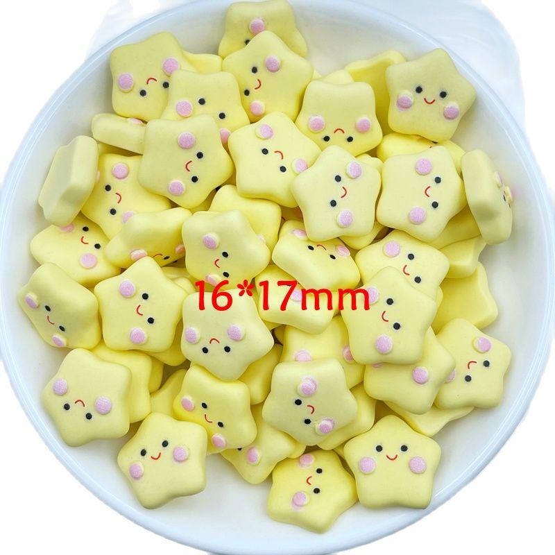 

20Pcs Latest Cute Resin Animation Small ,Stars, Clouds Kawaii Flat Back Cabochon Scrapbook Diy Charm Embellishments Accessories A84