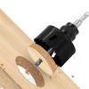 Ergonomic Wood Hole Opener Kit with Bimetallic Construction and Selflocking Extensions Rod for Precise Hole Drilling
