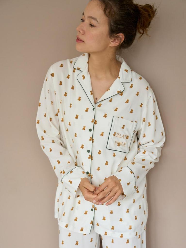 Gelato Pique Variation Pajama Shirt One Size Fits All Women's PWFT244285,