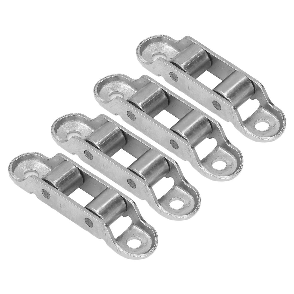 4PCS Stainless Steel Pulley Double Drive Low Noise Rollers Sliding Door Window Fittings
