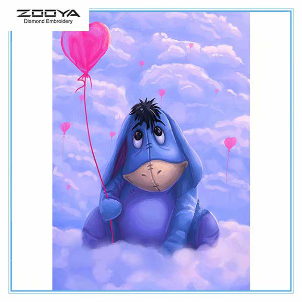 

ZOOYA DIY Алмазная картина Вышивка Полный дрель Алмазная мозаика Мультфильм Воздушный шар Вышивка крестом Домашний декор