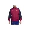 FC Barcelona Strike Logo Retro Sportovní Stojáček Barevný Blok Ležérní Bunda Pánská Bunda Vznešená Červená FJ5427-620