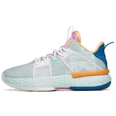 Impact 1 Basketball Shoes Men's Mid Top Porcelain Green/Pink Purple Sneakers