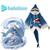 Gawr Gura Hololive Cosplay Costume Shark Jacket Outfit With Fish Tail Play Role
