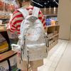 Schoolbag Large Capacity Student Backpack Women's Travel Light Casual Versatile Backpack Star Light Travel College Style School Bag