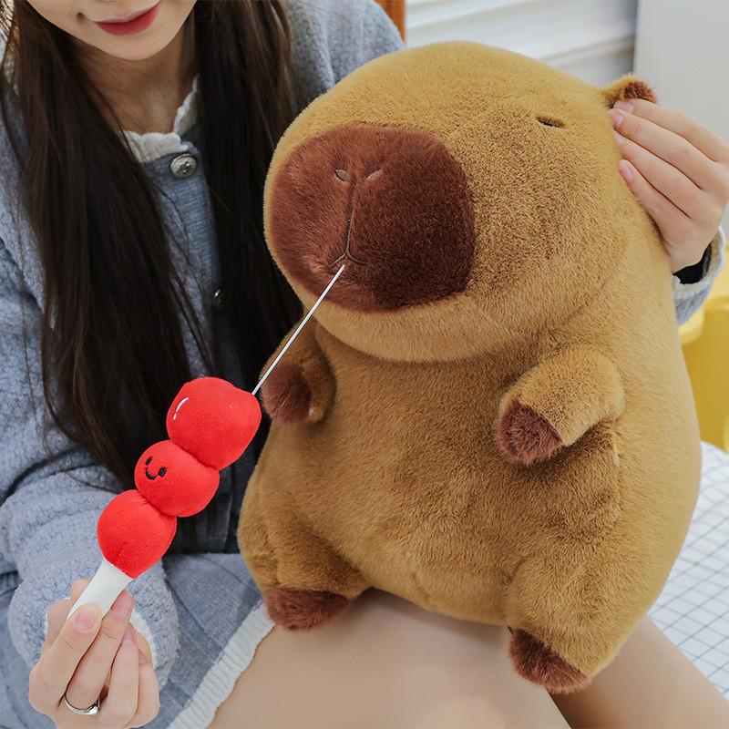 Rock Sugar Gourd Capybara Plush Toy Cartoon Stuffed Doll Kids Gift Decoration