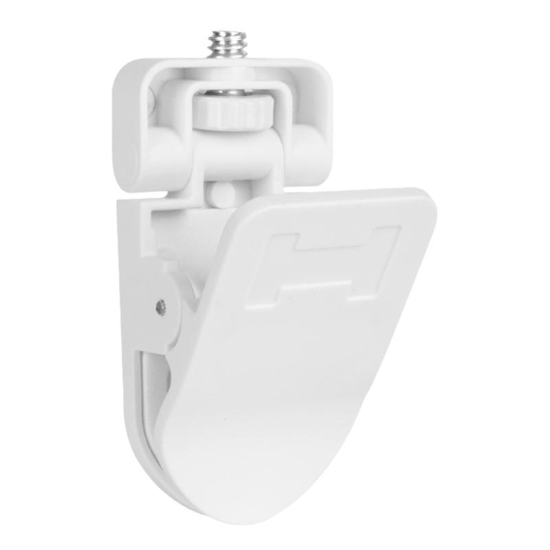 Screen Mount Clamp Clip Featuring 1/4 Screw Universal Connector for Monitors Camera Fill Light Holder & Webcam Stand