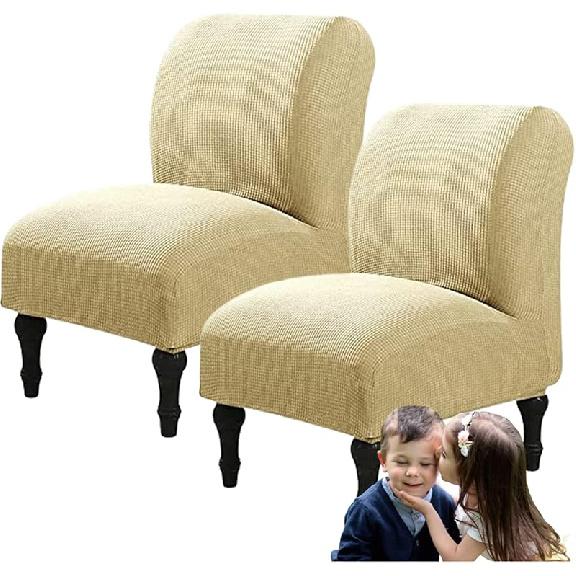 

Чехол на акцентное кресло без подлокотников, Чехол-накидка, Эластичный спандекс, Чехол для акцентного кресла, Съемный моющийся чехол на кресло без подлокотников для дома, отеля (Кирпично красный 2 жёлтый