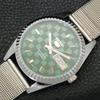 JAPAN VINTAGE SEIKO 5 AUTOMATIC REFURBISHED MENS GREEN DIAL WATCH a440336-4 Sk-a440336