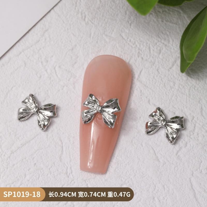 Alloy Nail Art Rivets,3D Bows Nail Art Charms Nail Art Decals Bows Nail Rhinestones Nail Art Supplies for Women Girls
