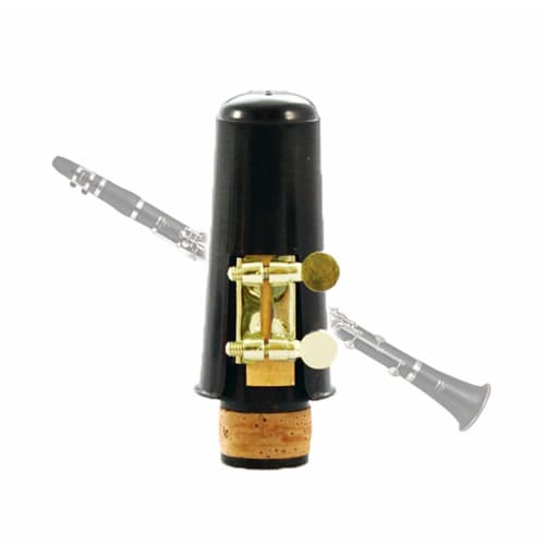 akindou Beginner's B-flat Clarinet Mouthpiece Set with Reeds (Gold)