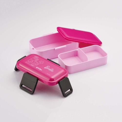 Skater Barbie Bento Box, 600ml, Antibacterial, Soft Serving, Domed Lid, Two Tiers, Women's, Made in Japan, PFLW4AG-A