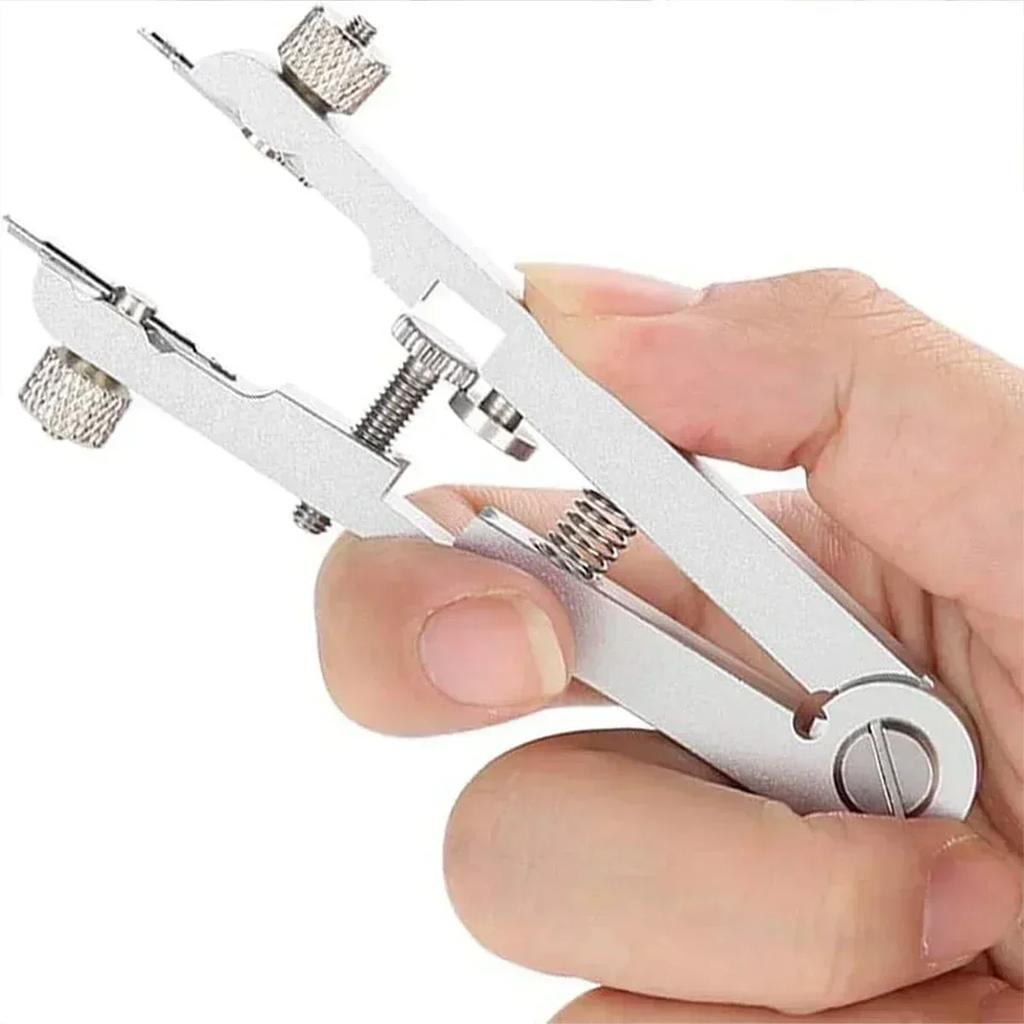 New 6825 Watch Pliers Watch Spring Bar Plier Tool Kit Tweezer Removal Strap With Screw Adjustment Length Size Replacement Repair