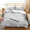 Graffiti Word Bedspread Cover Collection Merry Christmas Long-lasting Polyester Comforter Cover With Pillowcase King Dimension Queen Dimension Size