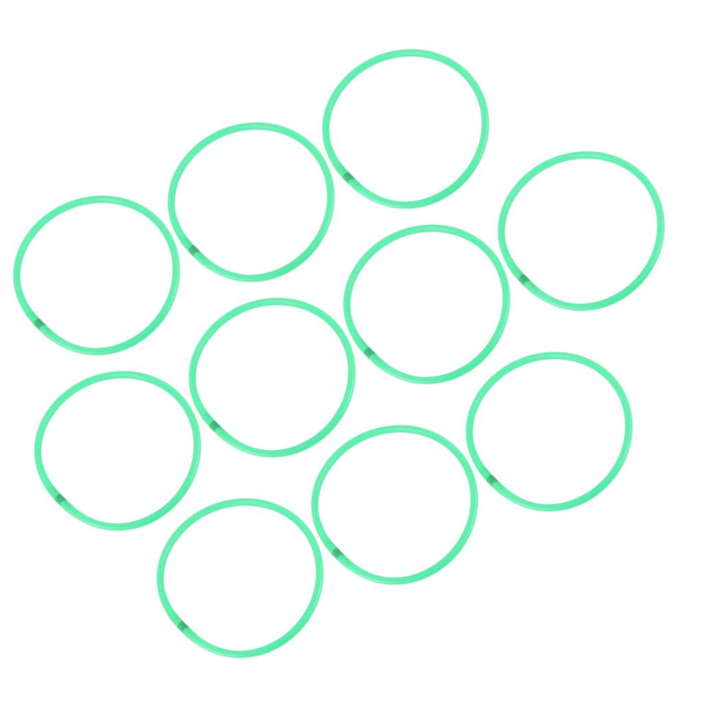 10 Pcs Agility Speed Rings Balance Coordination Sensory Training Jumping Hoop Hollow Green 13.78in