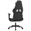 Vidaxl Gaming-Sessel mit Fußstütze, Schwarz-Blau, Stoff