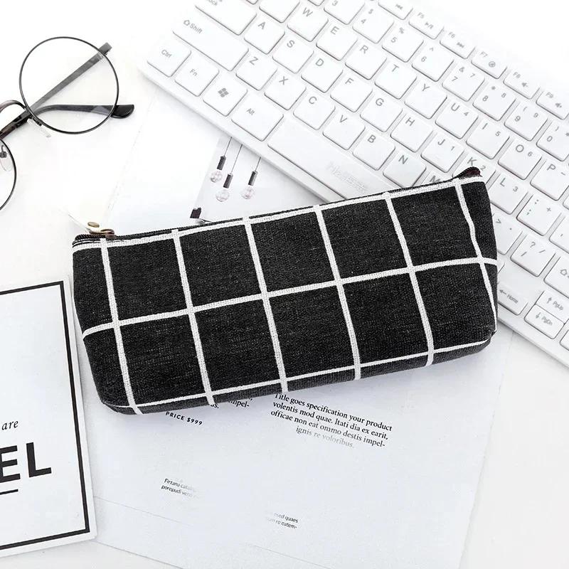 

Women Travel Cosmetic Bag Plaid Zipper Makeup Bag Phone Coin Money Handbag Female Purse Make Up Bags Beauty Organizer Pouch