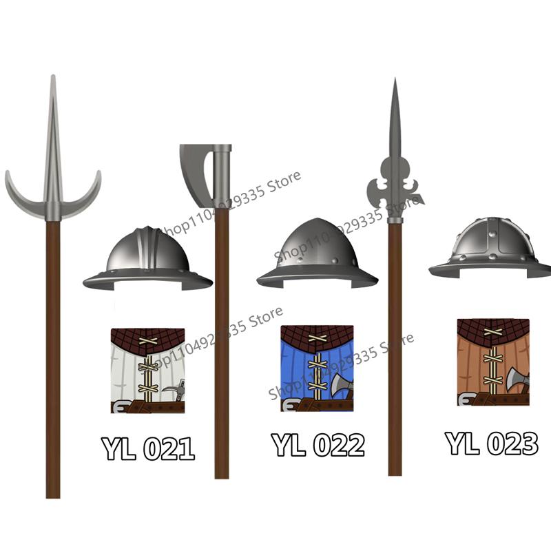 Medieval Castle Figure Building Blocks Crow Serpent Soldier Greek Roman Crusader Knights Templar Compatible Bricks Toys Gift Z03
