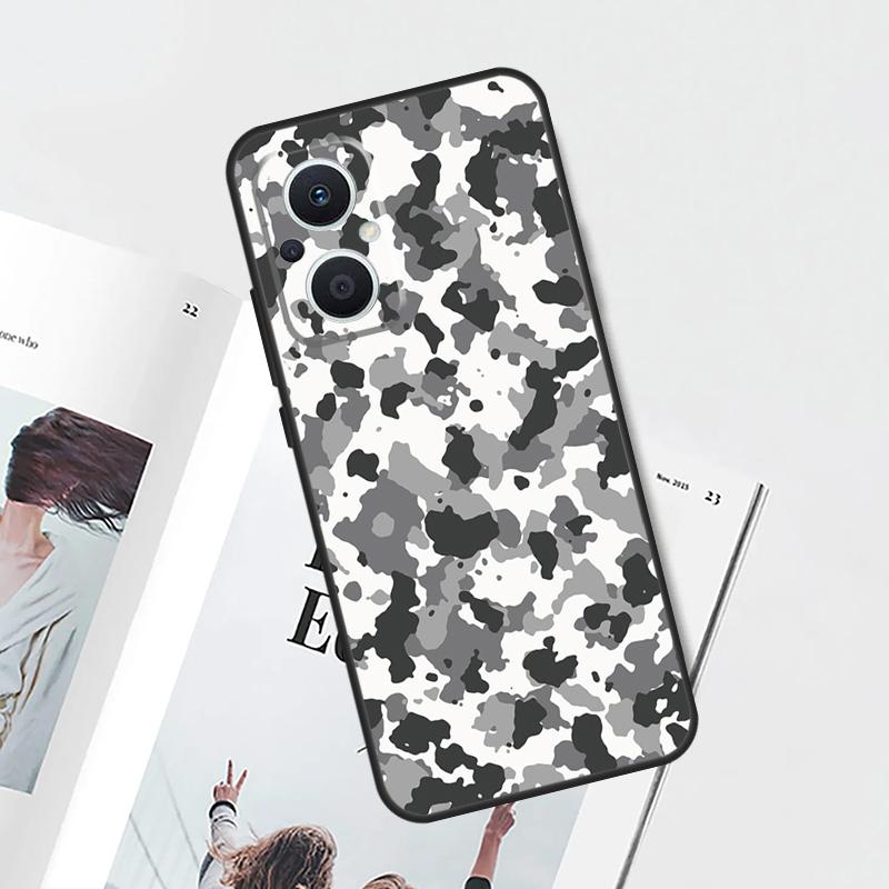 Camo Camouflage Case For OPPO Reno 15F 14F 11 F 12 13 14 10 15 Pro 7 8 Lite OPPO Find X5 X6 X8 X9 Pro Cover