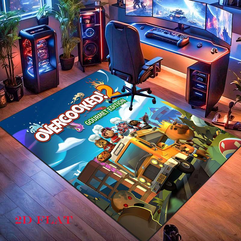 Overcooked Carpet Rug for Living Room Bedroom Home Sofa Decoration,Kids play Nonslip Floor Mat