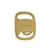 Used AUTHENTIC Salvatore Ferragamo 0089560 Vala Scarf Ring Gold Metal