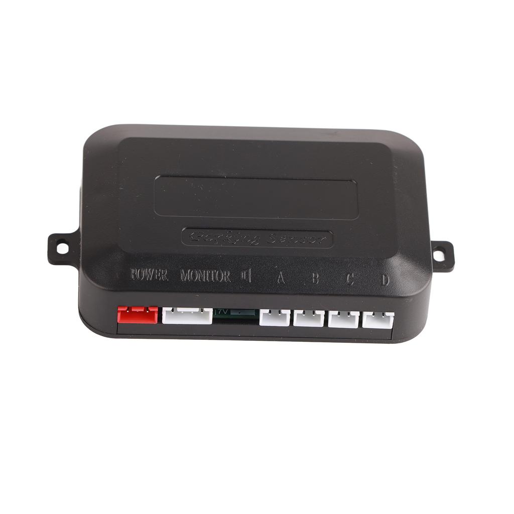 12V Reverse Radar System with 4 Parking Sensor LED Display Distance Detection Waterproof Accurate for Car Auto Black