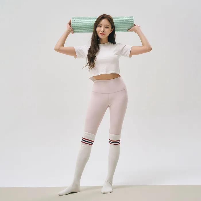 Ojim Pilates Socks Yoga Non-slip Long Socks Knee Socks 10 Colors