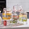 Glass Fruit Tea Beverage Dispenser with Faucet