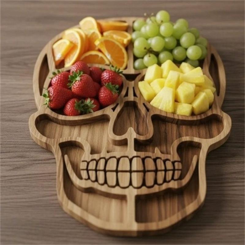 Festival Snacks Platter Halloween Party Essential Wooden Appetizer Tray For Cheese Meat Fruit Display