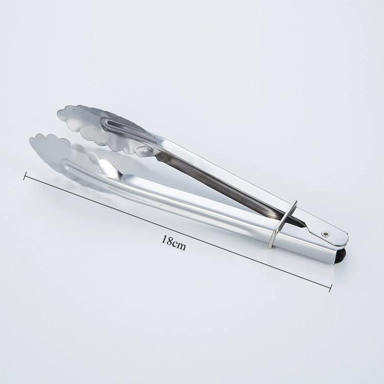 Stainless Steel Food Tongs Barbecue Meat Clip Salad Bread Pastry Clamp Buffet Cooking Tool Kitchen Utensil Accessories 2025 New