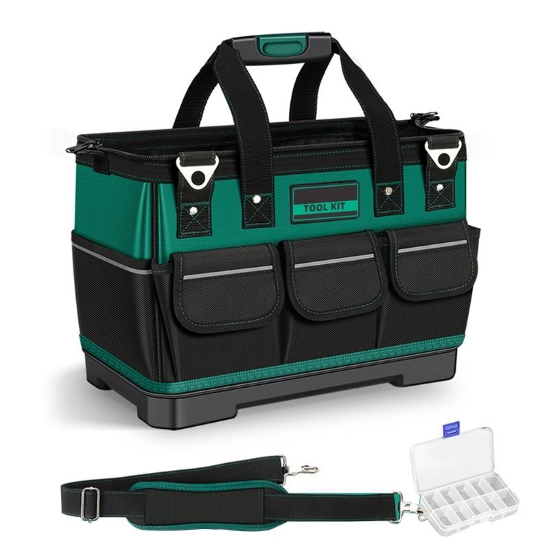 16/18/20/23in Large Capacity Tool Organizers Waterproof Tool Bag Wide Mouth Tool Storage Bag for Workshops