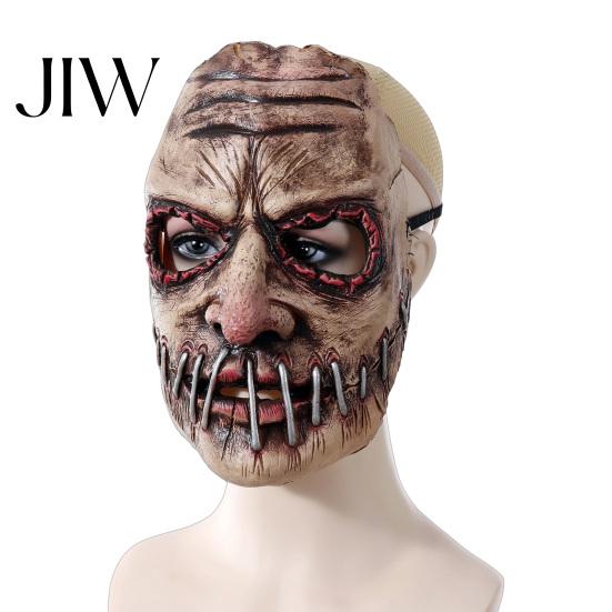 Transparent Sightview Halloween Mask Horror Mask, Creepy Latex Adjustable Strap Scary Fancy Comfortable Breathable for Party Cosplay Costume