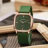 Minimalist Square Quartz Watch For Women With Silicone Band And Rose Gold Finish For Daily Wear