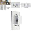 Sleek 2 Pack 2 Outlet 2 Usb Port Wall Socket Charger Plate Set