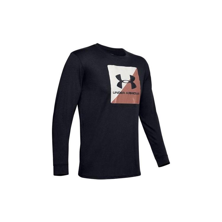 Under Armour T Shirts Men's Black Crew Neck Moderate 1351624-001