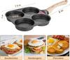 Egg Frying Pan, 4-Cup Egg Pan Nonstick, Fried Egg Pan Skillet for Breakfast, Pancake, Hamburger, Sandwiches, Suitable