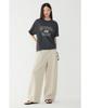 STUDIO TOMBOY Vintage Lettering Graphic Short Sleeve T-Shirt_Dark Gray 9176222990