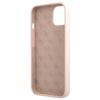 Guess Guhmp13Mlslmglp Iphone 13 / 14 /15 6.1 Jasnoróżowy/Light Pink Hardcase Silicone Script Gold Logo Magsafe