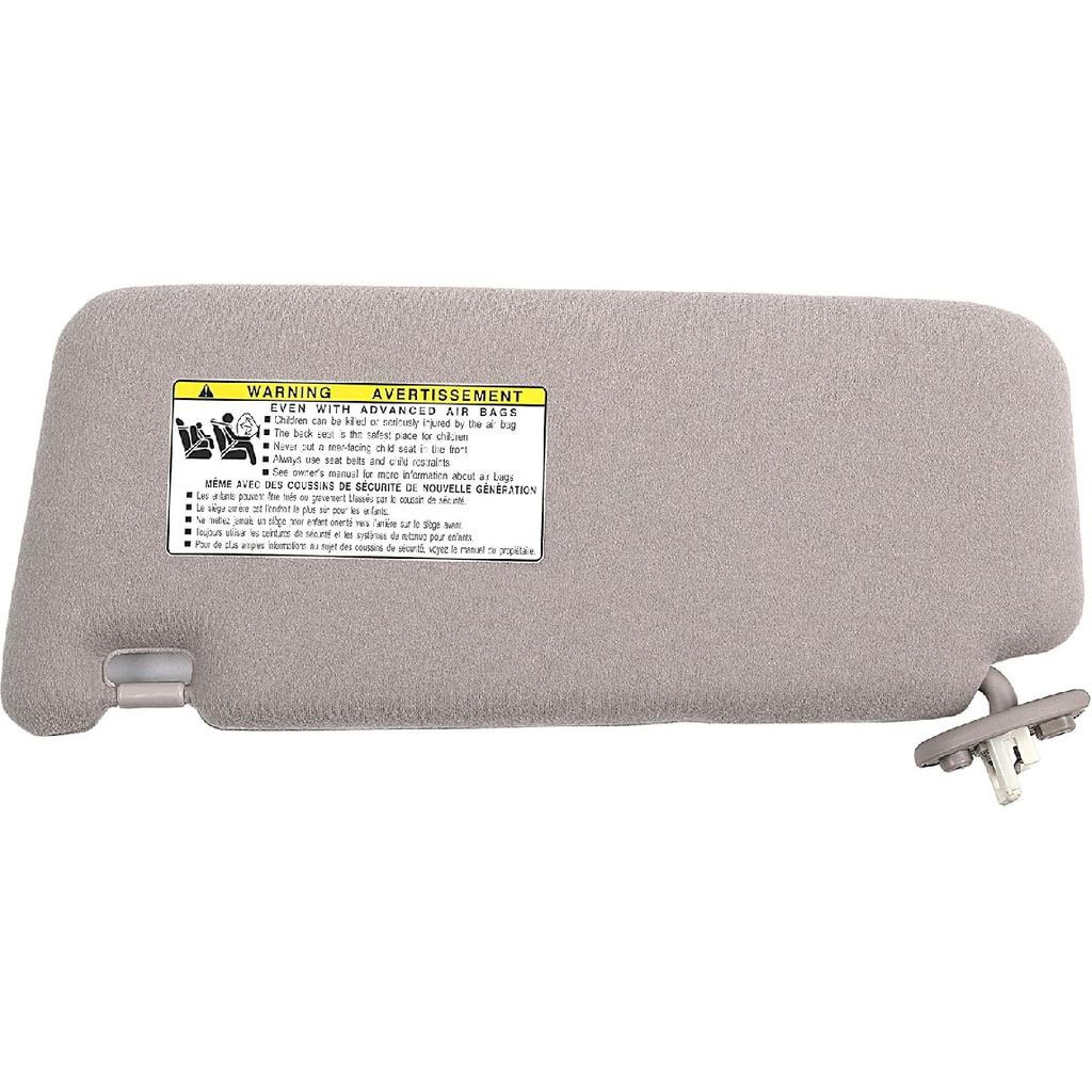 Ezzy Auto Light Gray Right Passenger Side Sun Visor Fit For Toyota Venza With Sunroof 2009 2010 2011 2012 2013 2014 2015 2016 74320-0T022-B1