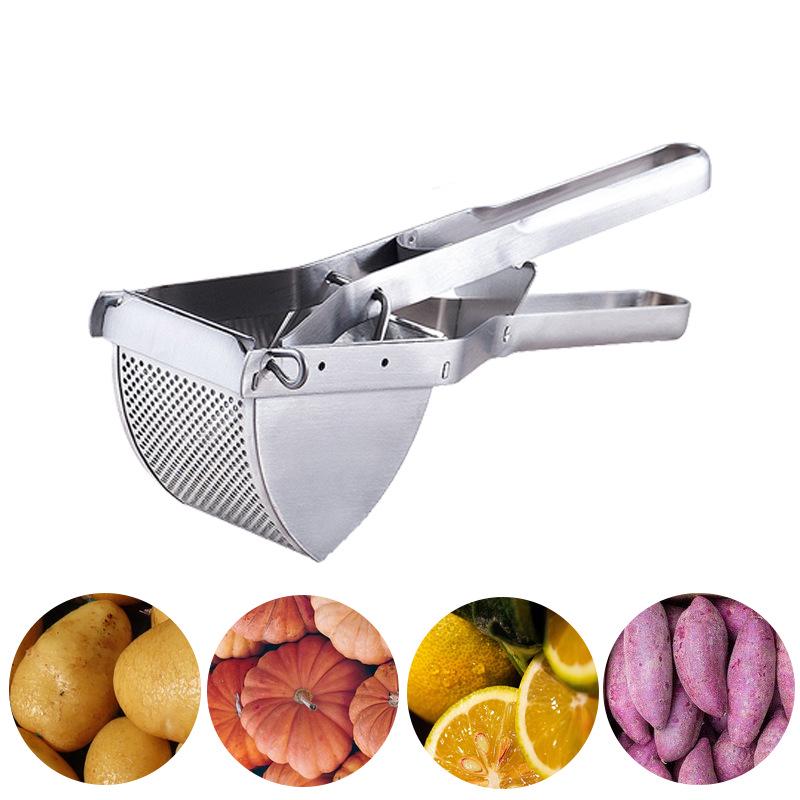 Kartoffelstampfer & Zitronenpresse aus Edelstahl für den kreativen Kücheneinsatz